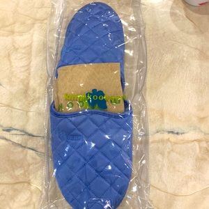 Kumi Kookoon silk slippers.